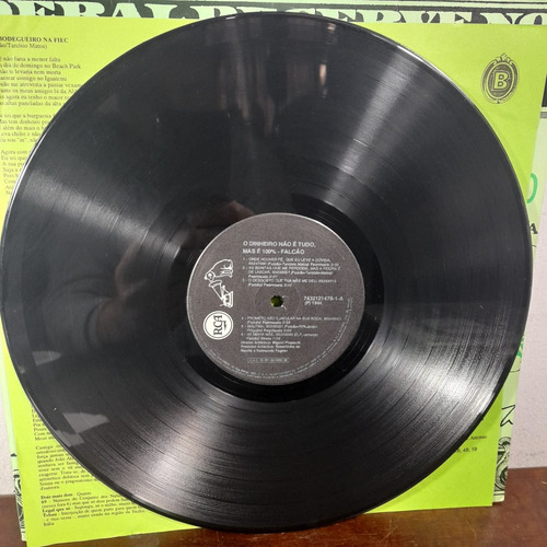 Imagem 8 de 8 de Vinil Lp Falcão O Dinheiro Não É Tudo Mas É 100% Encarte