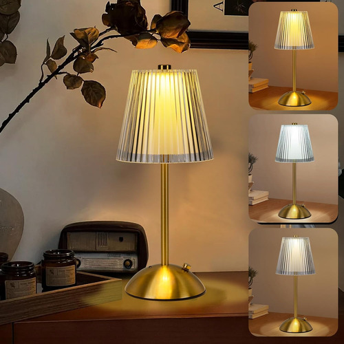 Lámpara De Mesa, Lámpara De Mesa Led Inalámbrica Portátil Co