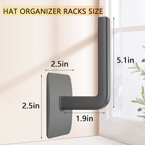 Estante De Pared Autoadhesivo Para Colgar Gorras