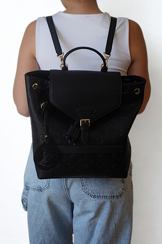 Mochila Urbana De Mujer - Louis Vuitton - Negra - Atemporal Negro Texturado