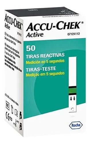 Accu Chek Active 50 Tiras Reactivas Laboratorios Roche