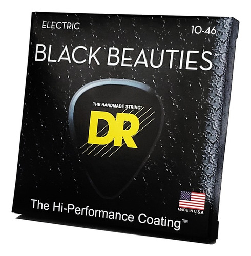 Dr Strings Drs-bke-10 - Cuerdas Negro Beauties - Negro