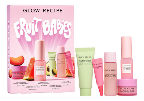 Kit De Cuidado De La Piel Glow Recipe Fruit Babies Con Limpi