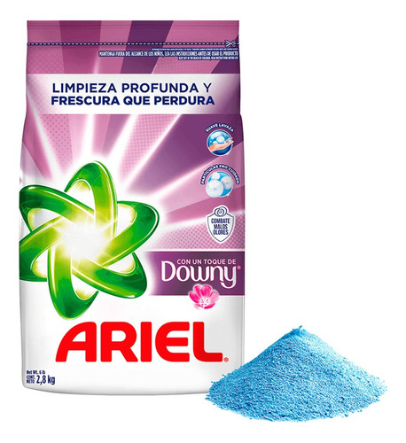 Detergente En Polvo Ariel Toque Downy 2.8kg