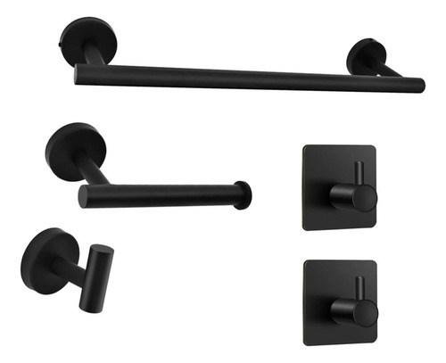 Juego De Accesorios De Herrajes De Baño De 5 Piezas