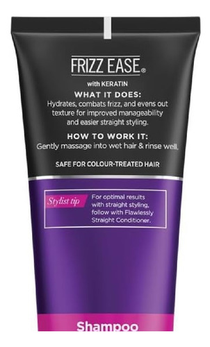 Shampoo 250ml Frizz-ease Flawlessly Straight John Frieda