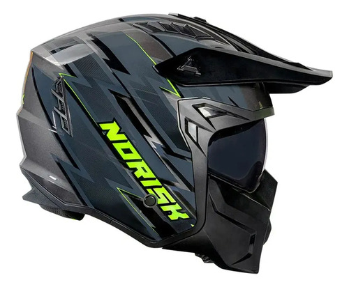 Capacete Norisk Darth Ii Storm Titanium E Cinza