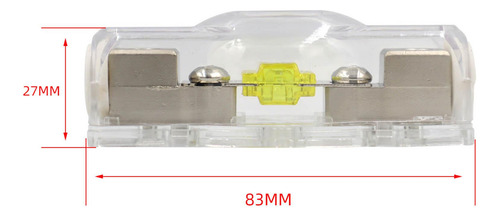 2 Paquete De 2-5 Portafusibles Mini 120a Anl Con 2 Piezas