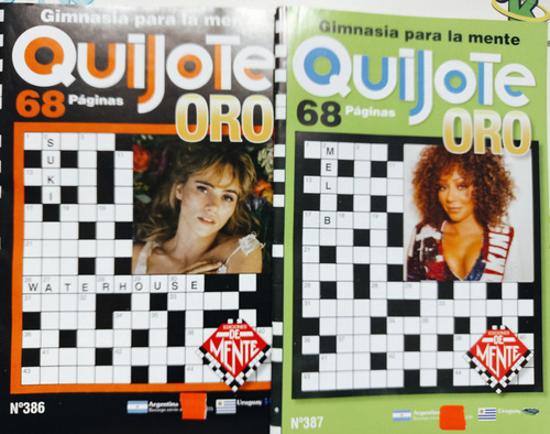 Quijote Oro X 3 Num 386,387,388+2 Crucigramas De Bolsillo