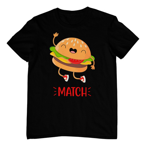 Kit 3 Playeras - Perfect Match-hamburguesa-papas