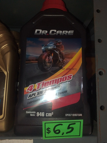 Aceite De Moto 4 Tiempo / 2 Tiempo Variedad