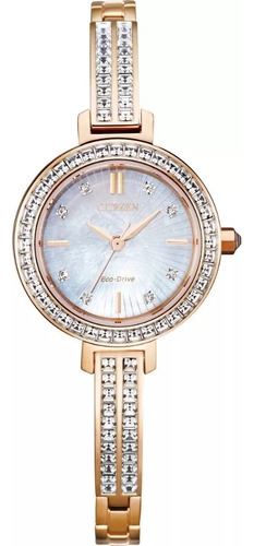 Reloj Citizen 61394 Em0863-53d Mujer Silhouette Crystal Color de la correa Rosa Color del bisel Rosa Color del fondo Blanco