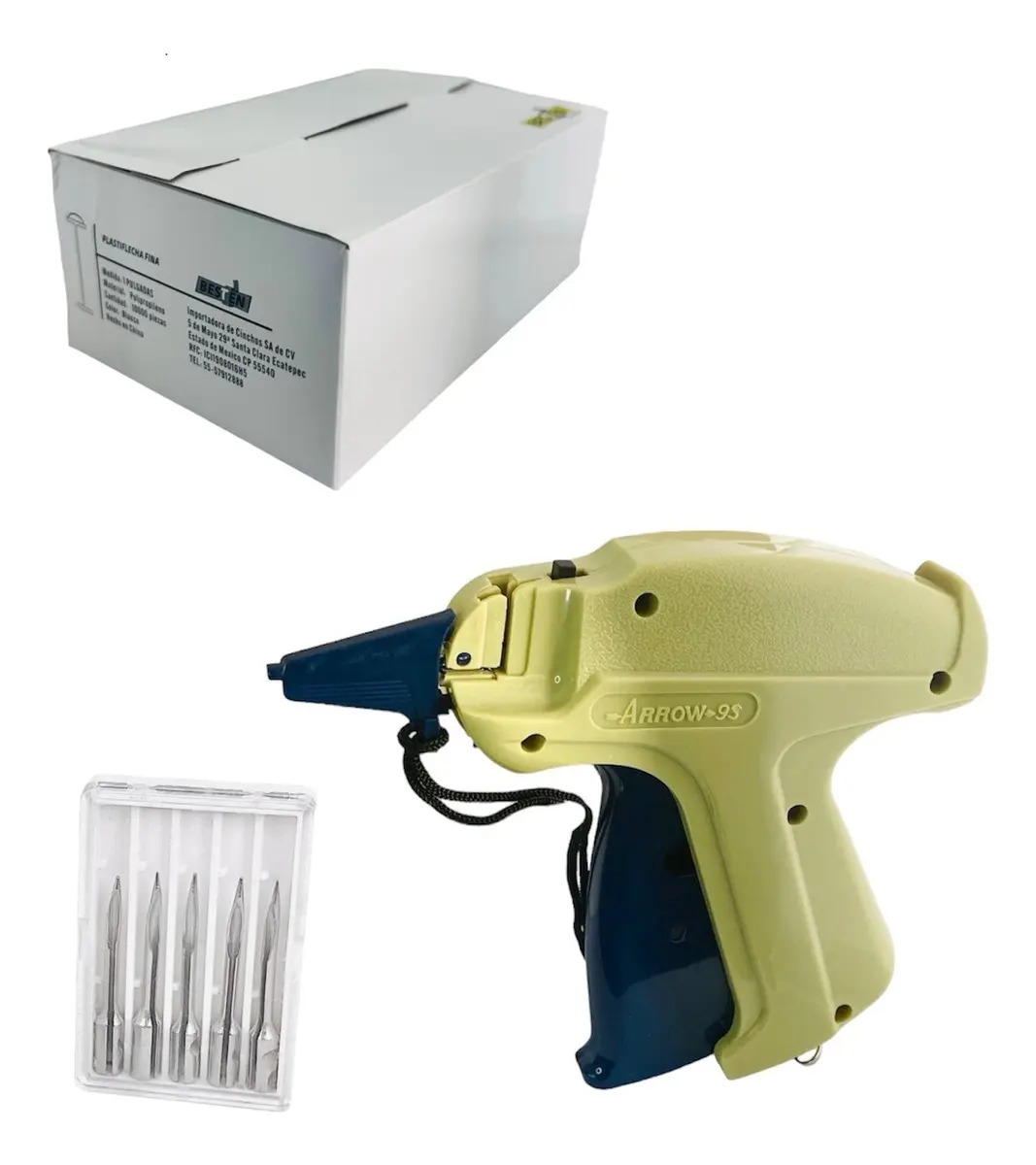 Kit Pistola Etiquetadora +5000 Plastiflechas 2puLG +5 Agujas