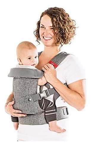 You + Me 4-en-1 Ergonómico Portabebés, 8-32 Lbs (gray Mesh)