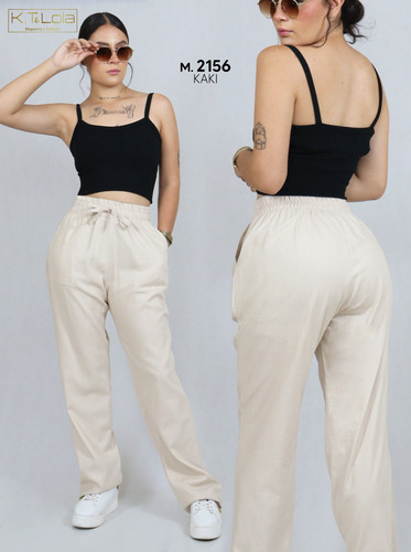 Pantalon Dama Lino Fresco Moda De Vestir