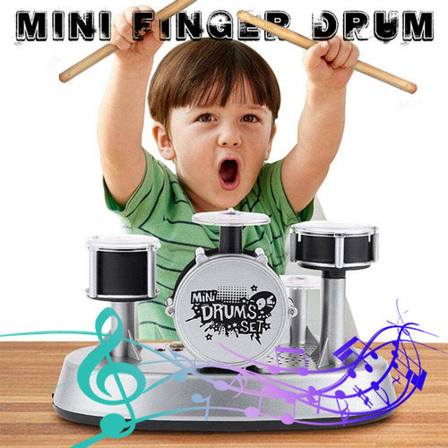 Juego De Batería Con Forma De Dedo, Novedoso Juguete Musical