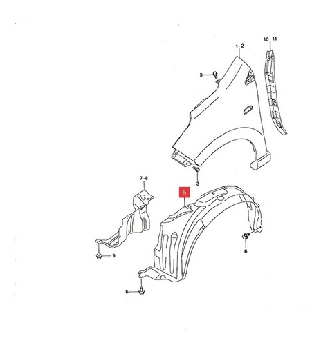 Buche Delt. Izq. Suzuki Celerio Ga 2016-18