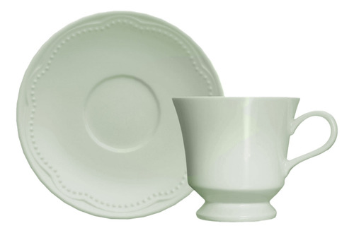 Set X 6 Combo Taza C/ Plato Cafe Germer Cottage 80 Ml