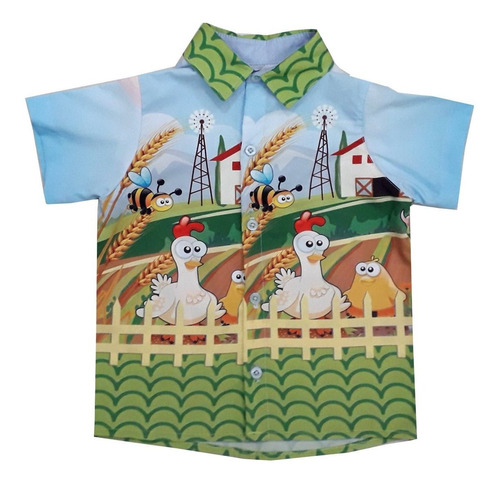 Camisa Fazendinha Infantil