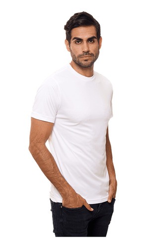 Playera Blue & White Cuello Redondo Pro-dry Caballero