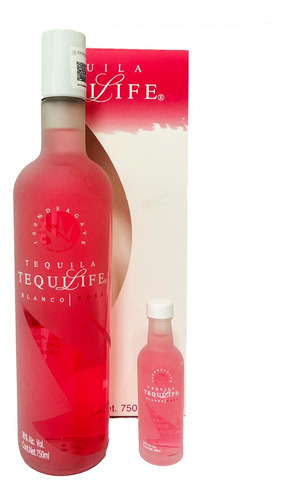 Tequila Tequilife Blanco Rosa 750 Ml Con 50 Ml