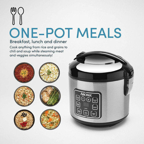 Olla Arrocera Aroma Housewares, 450 W, Digital, 1,88 Litros