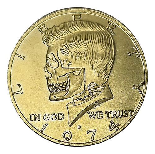 Imagen 2 de 11 de Moneda Kennedy Medio Dólar 1974