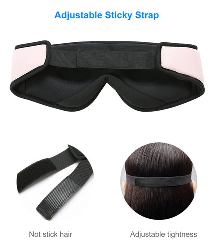 Máscara Para Dormir Inalámbrica 3d Con Auriculares Y Micrófo