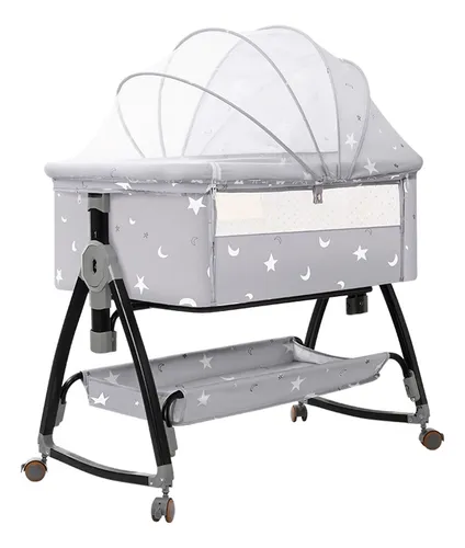 comprar VANOW Cuna Moisés Plegable Portátil Mosquitero Bebe Colchon Niños Color Gris Diseño 1