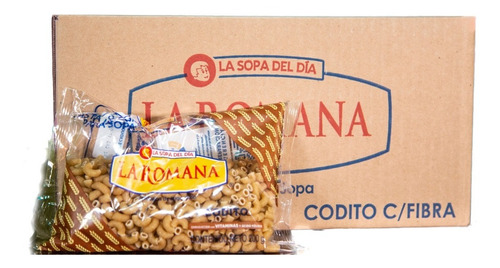 Pasta Codito Integral La Romana 200g Sémola De Trigo 20 Pack