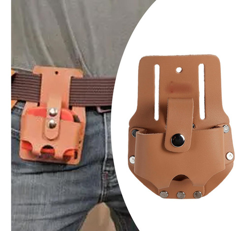 Riñonera Con Cinta Métrica, Bolsa De Cuero Para