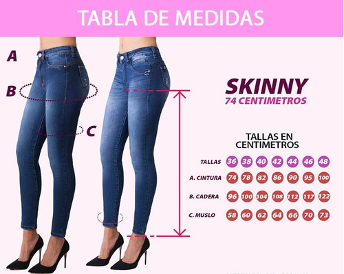 Jeans Mujer Mohicano Push Up 
