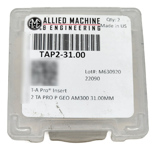 Broca Porta Insertos Punta Espada De 31.0mm Allied Machine