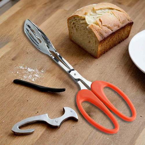 Pinzas De Cocina Pinza Multiusos Para Cabeza Ancha Naranja