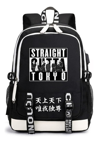 Mochila Anime Tokyo Revengers, Femenina, Masculina, Co Bag