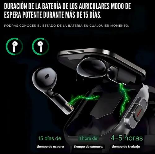 Smartwatch reloj inteligente y audifonos inalambricos 2 en 1 hotsell