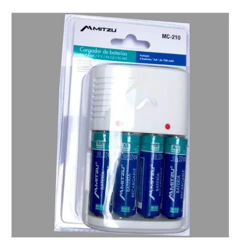 Batmax 4 pilas recargables AAAA Ni-MH + cargador USB dual LED con puerto  tipo C para lápiz de superficie activo y más; baterías A, AAA, AAA, AAAA, N