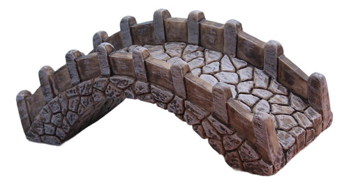 Escultura De Puente De Jardín De Hadas En Con Barandillas