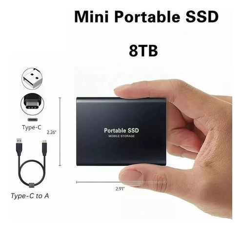 Memoria Externa De 8 Tb Disco Duro Externo De 8 Tb Y 8 Tb
