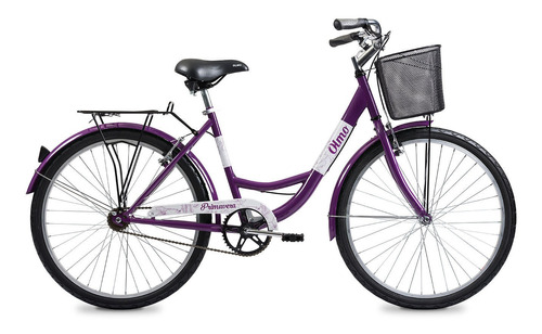 Bicicleta Urbana Olmo Primavera 265 Frenos V-brakes Color Violeta/Blanco