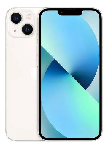 Apple iPhone 13 (128 Gb) - Blanco Estelar - Grado A - Liberado - Desbloqueado Para Cualquier Compañia - Incluye Cable Y Clavija (Reacondicionado)