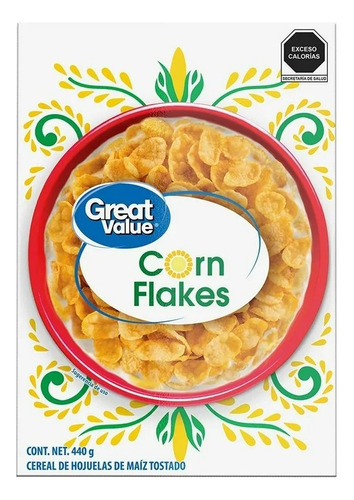 5 Pzas Cereal Great Value Corn Flakes 440 G