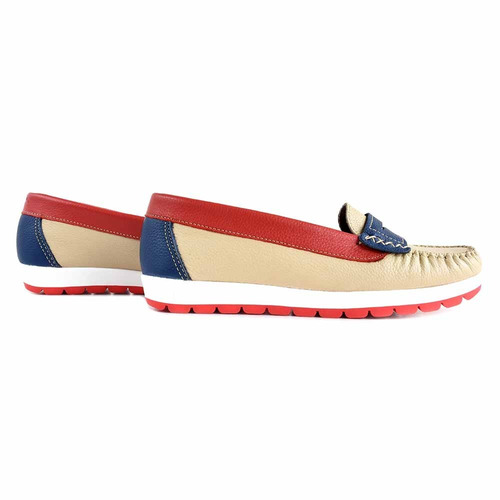 Imagen 4 de 10 de Mocasín Mujer Cuero Briganti Zapato Chatita - Mcmo03587