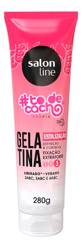 Salon Line Gelatina Fijación Extra Fuerte Gel Peinado 280gr