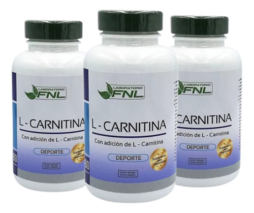 L- Carnitina Fnl  120 Caps.  Quemador De Grasas Fitness