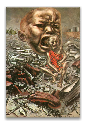 Cuadro Eco De Un Grito David Alfaro Siqueiros Canvas  100x67