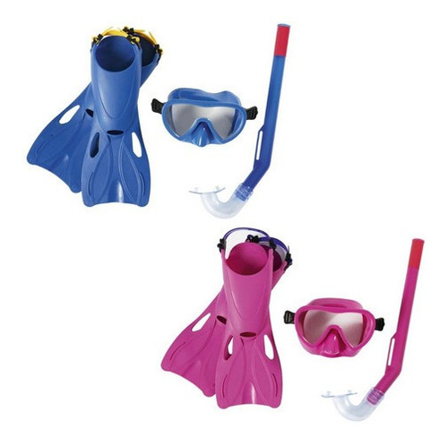 Imagen 1 de 8 de Kit De Buceo Snorkel Clasico Bestway 24039