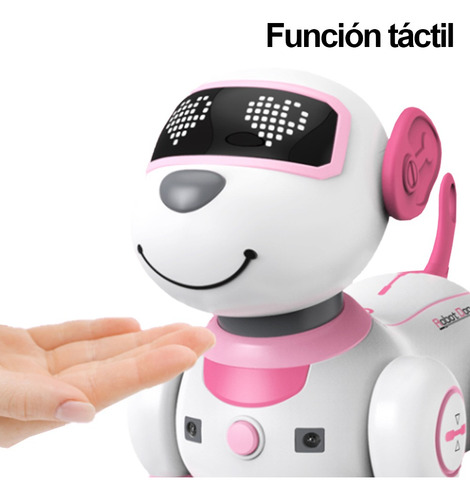 Robot Perro Juguete Para Niños Control Remoto Interactivo Color Rosa