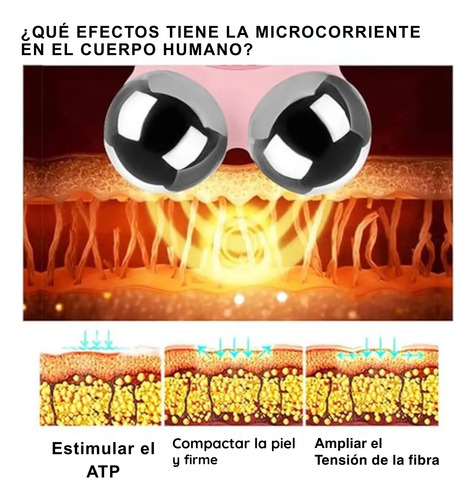 Masajeador Mini Facial Microcorriente Portatil Rejuvenecedor Rosa