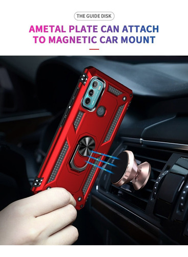 Sjghm- Capa De Celular Com Anel Magnético Para Moto G60/g40